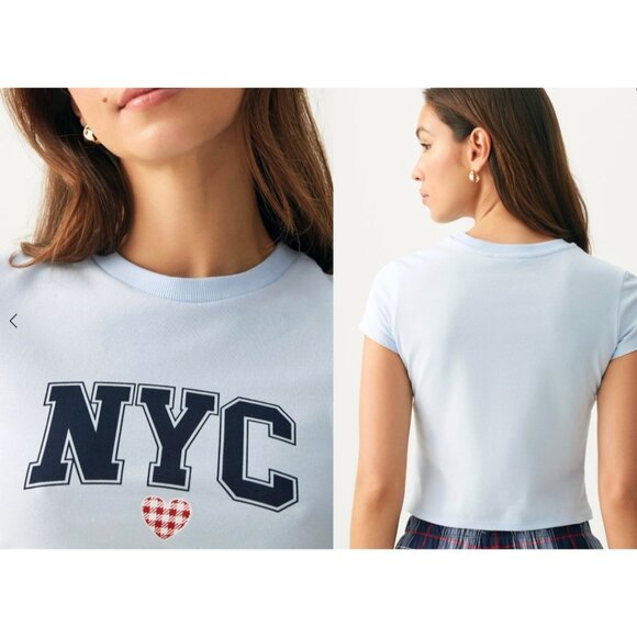 NWT 🌸4/$20🌸 NYC Graphic PJ Top - Picture 4 of 14